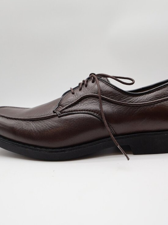 Hush Puppies Tribute Oxford Mens 10 Dark Brown Leather Dress Shoe 16408 New